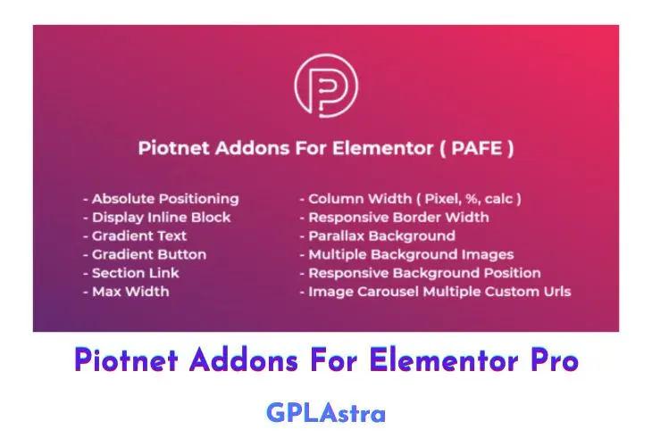 Piotnet Addons For Elementor Pro