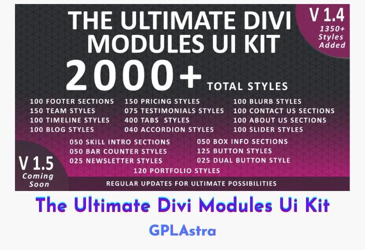 The Ultimate Divi Modules Ui Kit
