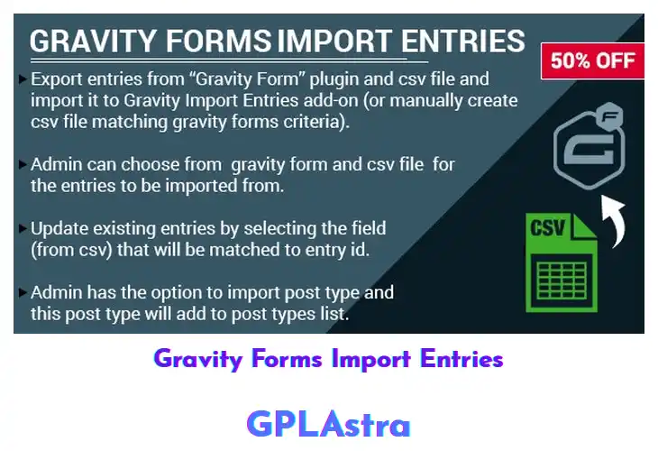 Gravity Forms Import Entries