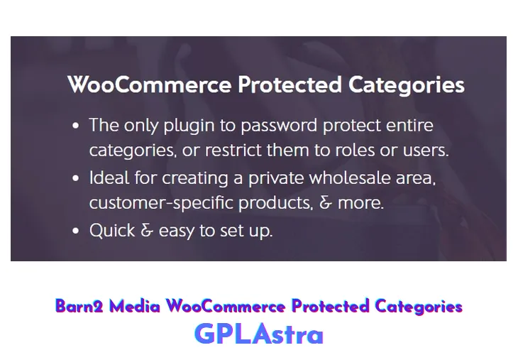 Barn2 Media WooCommerce Protected Categories 6 Barn2 Media WooCommerce Protected Categories